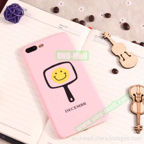 Smiling Face Pattern Hard Phone Case for iPhone 7 Plus Case